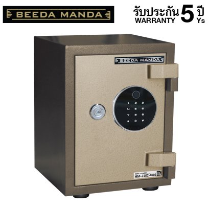 ตู้เซฟ BEEDA MANDA รุ่น FP-ES7-NCF สีทอง กันไฟ 2 ชั่วโมง สแกนลายนิ้วมือ