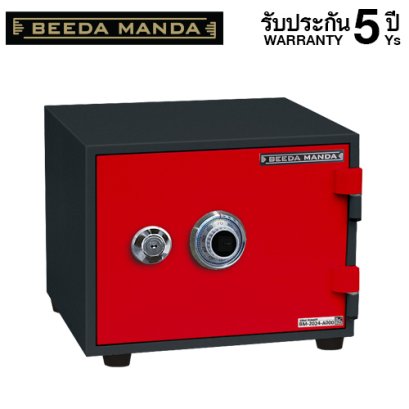 ตู้เซฟ BEEDA MANDA รุ่น FS-25-C สีแดง-ดำ กันไฟ 2 ชั่วโมง แบบหมุน