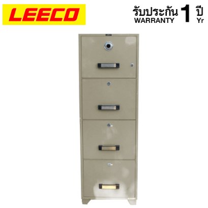 ตู้เซฟแบบลิ้นชัก LEECO รุ่น TB4C-4D กันไฟ 2 ชั่วโมง