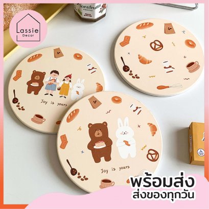 แผ่นรองไม้/PU &quot;Soy S Yours&quot; สไตล์เกาหลี  LassieDecor