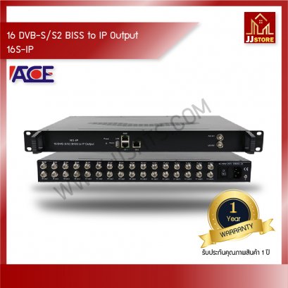 16 DVB-S/S2 BISS to IP Output