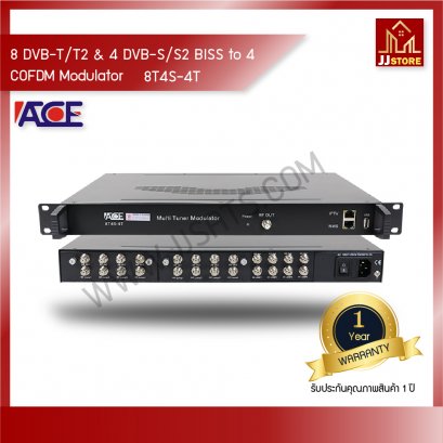 8 DVB-T/T2 & 4 DVB-S/S2 BISS to 4 COFDM Modulator