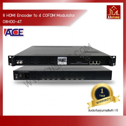 8 HDMI Encoder to 4 COFDM Modulator