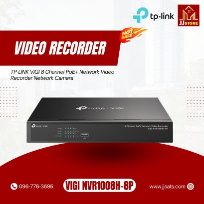 VIGI NVR1008H-8P TP-LINK VIGI 8 Channel PoE+ Network Video Recorder Network Camera