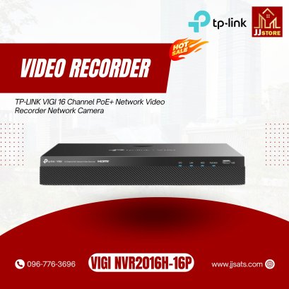 VIGI NVR2016h-16P TP-LINK VIGI 16 Channel PoE+ Network Video Recorder Network Camera