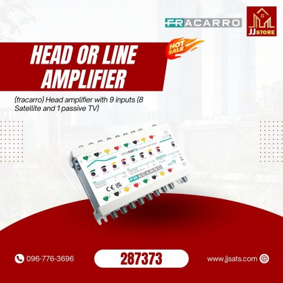 287373 SWA930TS (fracarro) Head amplifier with 9 inputs (8 Satellite and 1 passive TV)
