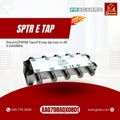 287321  (fracarro)TAPS8 Tapoff 8 way tap loss xx dB 5-2400MHz
