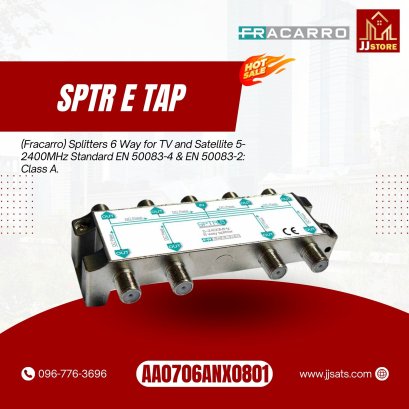 287308 (fracarro) 6 Way Fracarro Splitter Class A Shielding 5-2400MHz