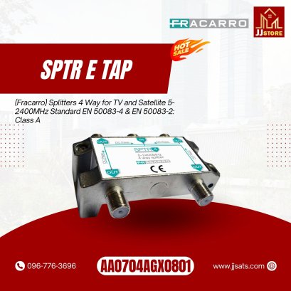 287306 (fracarro) 4 Way Fracarro Splitter Class A Shielding 5-2400MHz
