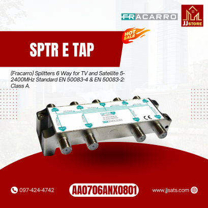 287308 (fracarro) 6 Way Fracarro Splitter Class A Shielding 5-2400MHz