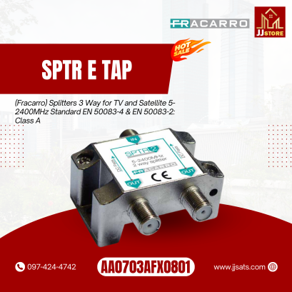 287307 (fracarro) 3 Way Fracarro Splitter Class A Shielding 5-2400MHz