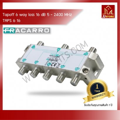 TAPS6 16 Fracarro Tapoff 6 Way 5-2400 MHz (-16dB, -20dB)
