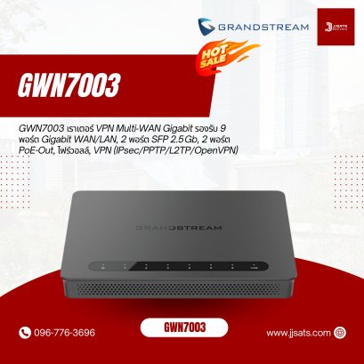 GWN7003 – เราเตอร์ Multi-WAN Gigabit VPN สำหรับองค์กรจาก Grandstream