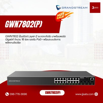 GWN7802 – สวิตช์ Layer 2+ Managed สำหรับองค์กรจาก Grandstream