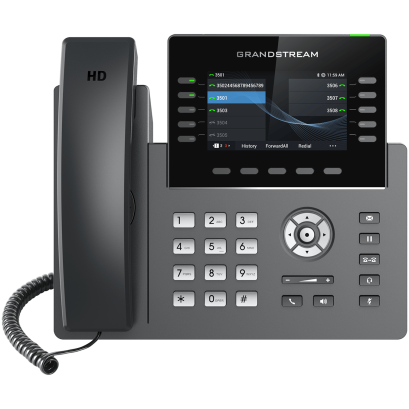 GRP2615 (Gransteam) 10-Line 5 SIP 3-way IP Phone IP-PBX Solutions