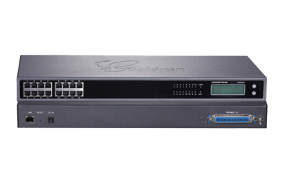 VoIP Gateway Grandstream GXW4216 V2 is a 16-port FXS VoIP Gateway designed to seamlessly connect analog phones and fax machines to IP-PBX systems or SIP Trunks. Supports HD voice, T.38 Fax over IP, and intuitive web-based management. Ideal for businesses 