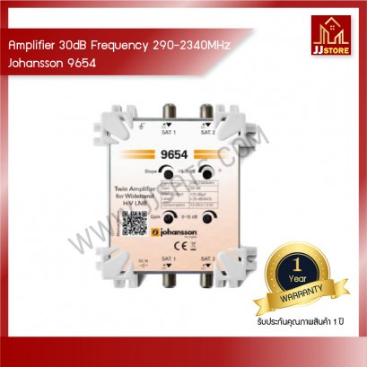 Johansson 9654 Satellite Wideband Power Amplifier Gain 30dB Frequency Range 290-2340MHz