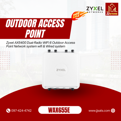 WAX655E Zyxel AX5400 Dual-Radio WiFi 6 Outdoor Access Point Network system wifi & Wired system