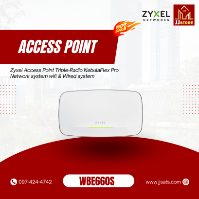 WBE660S Zyxel Access Point Triple-Radio NebulaFlex Pro Network system wifi & Wired system