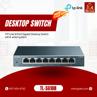 TL-SG108 (TP-Link) 8-Port Gigabit Desktop Switch wifi & wired system