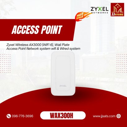 WAX300H Zyxel Wireless AX3000 (WiFi 6), Wall Plate Access Point Network system wifi &amp; Wired system