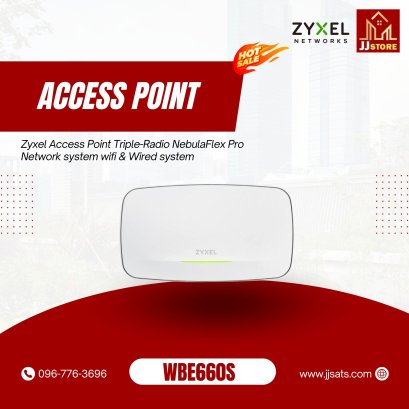 WBE660S Zyxel Access Point Triple-Radio NebulaFlex Pro Network system wifi &amp; Wired system