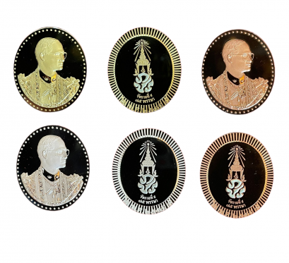 เหรียญทองคำที่ระลึก ร.9 75พรรษา ภปร. ร.พ.ศิริราช เนื้อทองคำขัดเงา 99.99