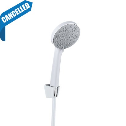 ชุดฝักบัว 1 ระบบ พร้อมสายและขอแขวน สีขาว