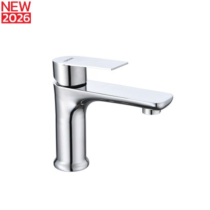 ก๊อกล้างหน้าน้ำเย็น สแตนเลส 304 สีโครเมียม