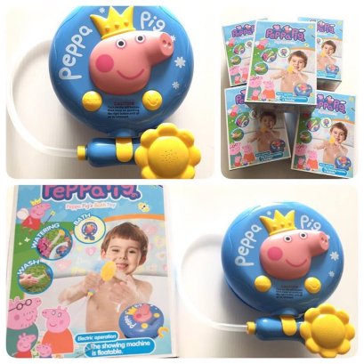 ฝักบัวลอยน้ำ ลาย peppa pig