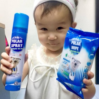 Polar Wipe ผ้าเปียกทำความสะอาดผิว