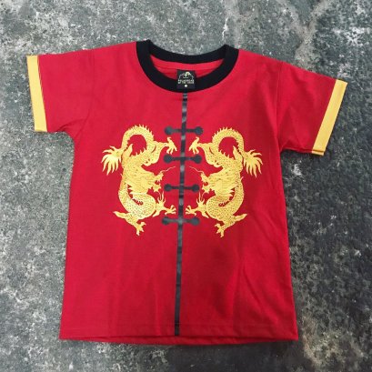 เสื้อเด็ก Gold dragon ลายมังกรทอง 