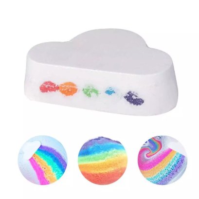 Rainbow Cloud Bath bombs