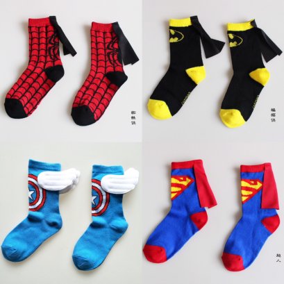 ถุงเท้าเด็ก ลาย ซุปเปอร์ฮีโร่