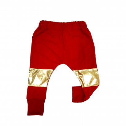 กางเกงเด็ก ขาวยาวแข้งทอง