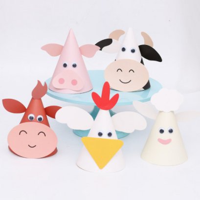 Animal hat หมวกกระดาษรูปสัตว์ เหมาะมากเวลามีธีมต่างๆ 