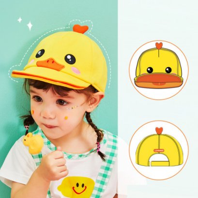 หมวกแก๊ป lemonkid ตรงปีกหมวก ดัดขึ้นได้ มีลายด้านใน 