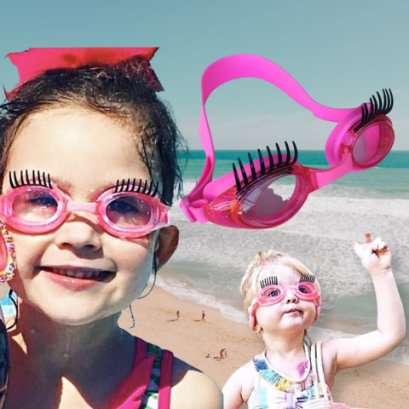 แว่นตาดำน้ำเด็ก ขนตา Extra Fancy ลายขนตารุ่นนี้เป็น 3d