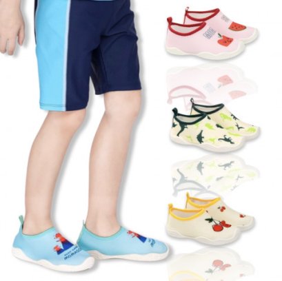 Kids beach shoe รองเท้าเดินชายหาดเด็ก มีแผ่นยางหนาแบบรองเท้า