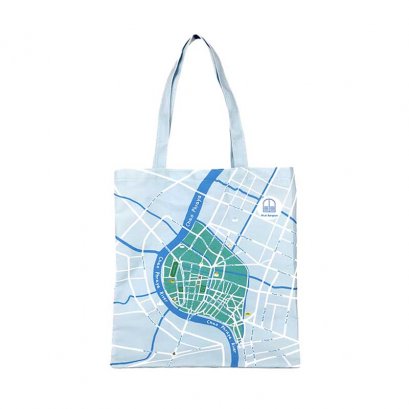 bluebangkok old bangkok building totebag