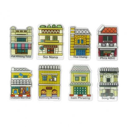 bluebangkok bangkok old building acrylic magnet