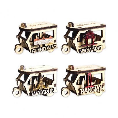 dawood wooden magnet tuk tuk