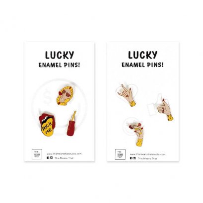 this mean that lucky enamel pin