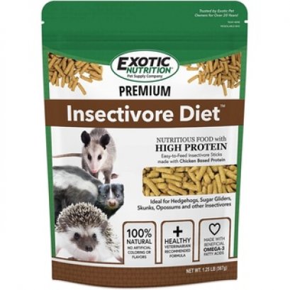 Exotic Nutrition  Premium Insectivore Diet  อาหารเม็ดสัตว์กินแมลง 1.25 LB.