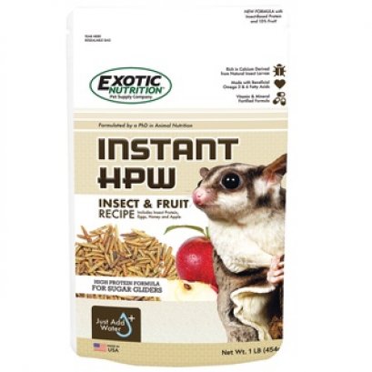 Exotic Nutrition EN Instant HPW Insect &amp; Fruit ชูการ์ไกลเดอร์ รสแมลงผลไม้ 1LB. (454g)