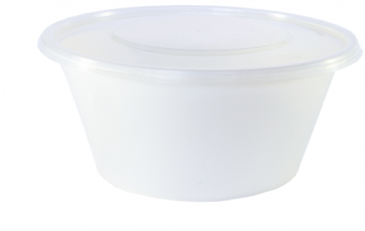 กล่องสลัดกลม+ฝา รักษ์โลก 500 ML. 500 PCS.