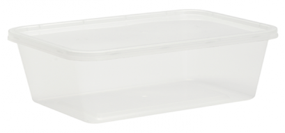 กล่องสลัดสี่เหลี่ยม+ฝา รักษ์โลก 650 ML. 500 PCS. 