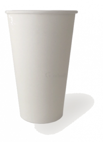 16oz Single wall Bio paper cup แก้วกระดาษย่อยสลาย 16 ออนซ์ ผนังชั้นในสีขาว ขนาดสินค้า : Dia. 90mm. 50ชิ้น/แพค 1,000ชิ้น/ลัง