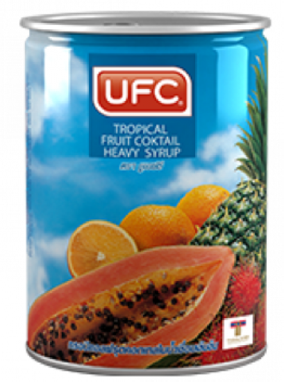 FRUIT COOKTAIL MIXED IN HEAVY SYRUP 20 OZ. ผลไม้รวมคอกเทลในน้ำเชื่อม