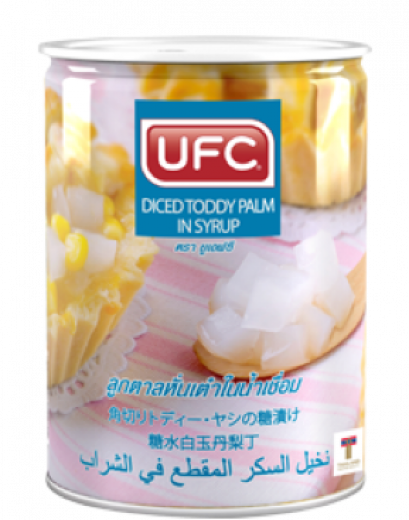 TODDY PLAM IN HEAVY SYRUP 20 OZ. ลูกตาลหั่นเต๋าในน้ำเชื่อม